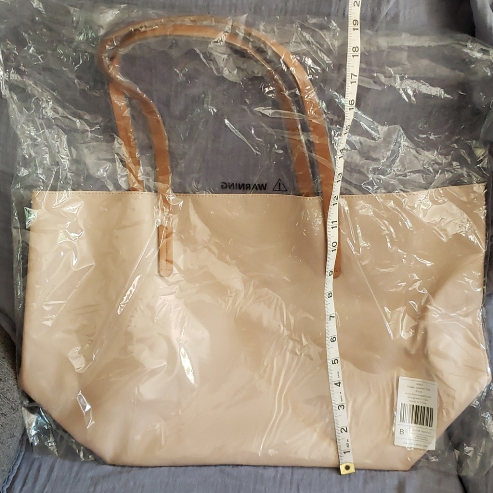Boon Supply Vegan Leather Tote w/matching tote